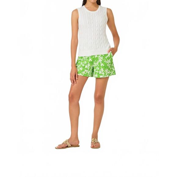 LILLY PULITZER Pants - NEW LILLY PULITZER sarissa pull-on stretch shorts in crocodile green liza